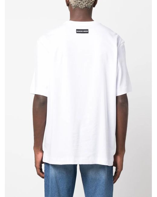 MARINE SERRE White T-shirts And Polos for men