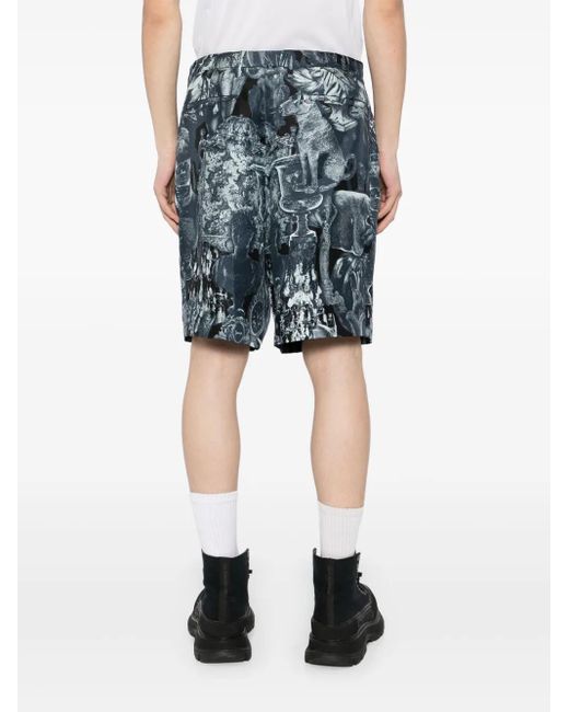 Givenchy Gray Hubert-Print Bermuda Shorts for men
