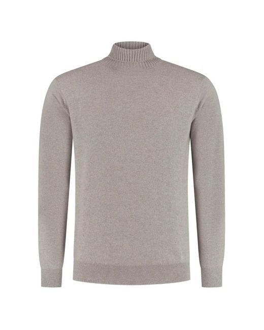 Doriani Gray Roll-Neck Knitted Sweater for men