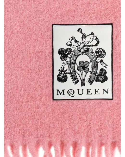 McQueen Pink Scarfs