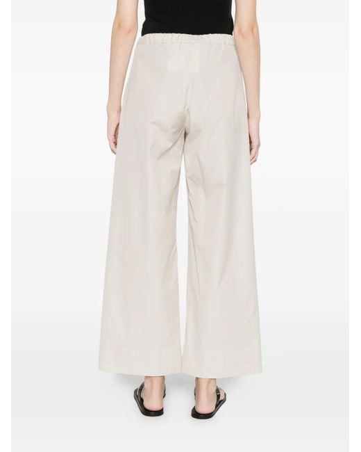 Max Mara White Cotton Pants