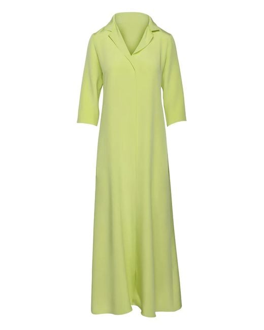 Peter Cohen Green Frolic V-Neck Maxi Dress