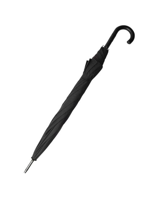 Hackett Black Wooden-Handle Umbrella