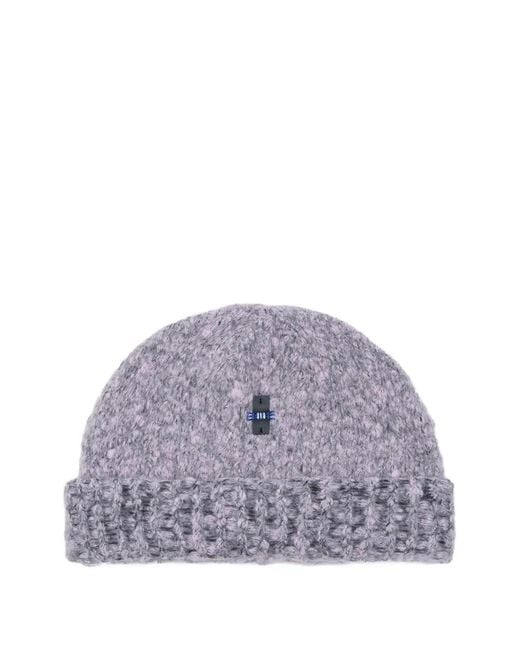 Adererror Purple Ribbed-Knit Beanie Hat