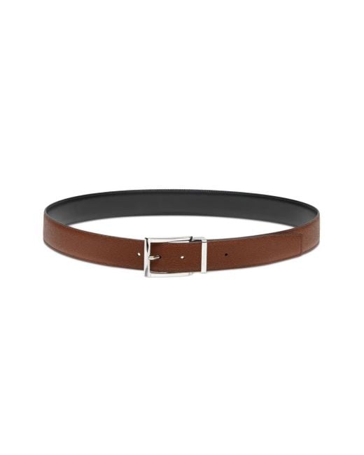 Ferragamo Brown Logo Engraved Reversible Belt for men
