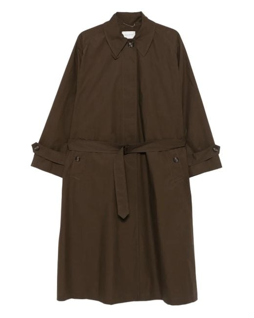 Magda Butrym Brown Belted-Buttoned Coat