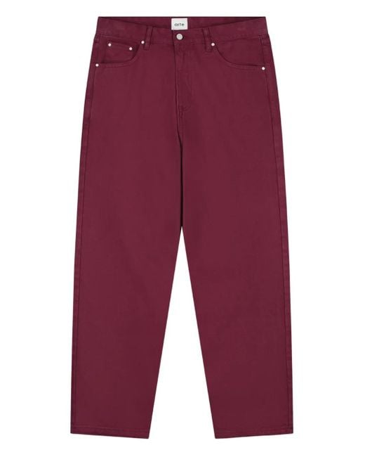 Arte' Red Logo-Print Jeans for men