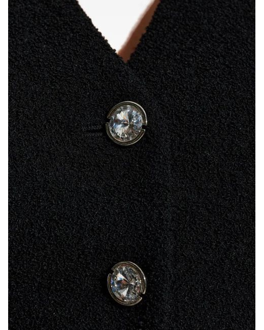 Giacca Avvitata Con Scollo A V di Alessandra Rich in Black