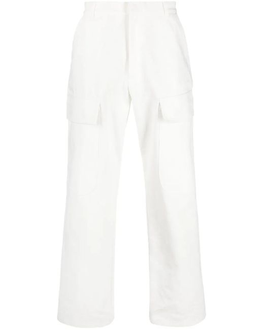 Sky High Farm White Weite Jeans Mit Cargo-Taschen