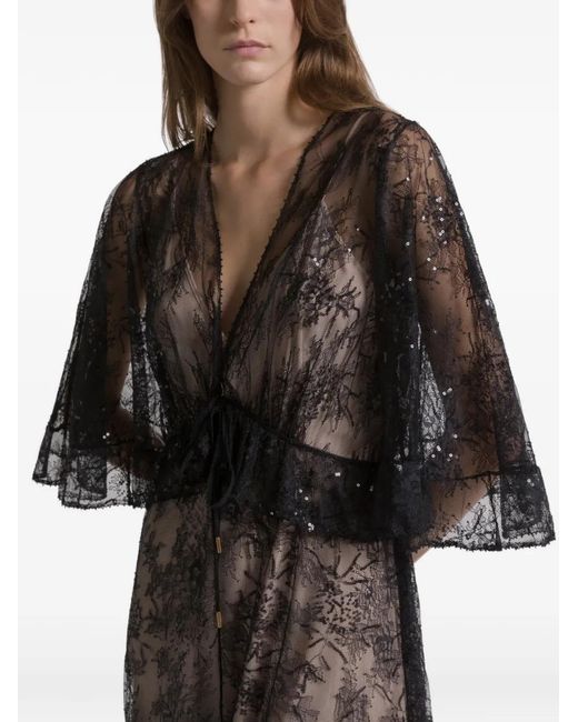 Alberta Ferretti White V-Neck Maxi Dress