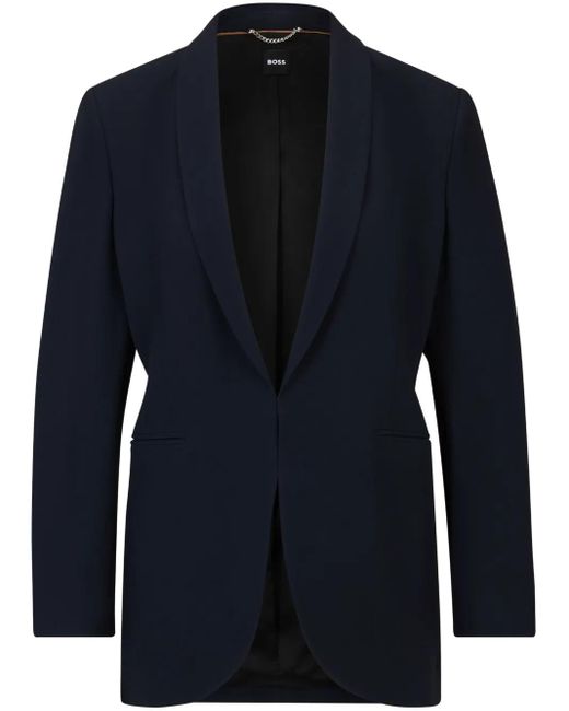 Boss Blazer Met Enkele Rij Knopen in het Blue