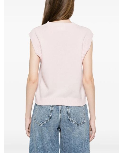 From Future Pink Heart-Knitted Vest
