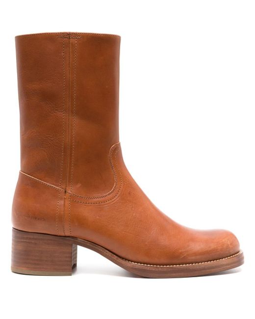 DSquared² Brown Vintage Leather Boots for men