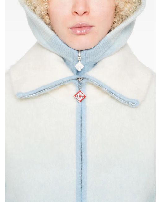 Casablanca Blue Gradient Zip-Up Cardigan