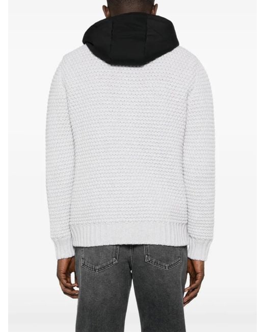 Fay White Double Front Layered Jacket for men