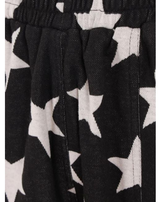 Reward If Found Black Star-Print Jersey Joggers