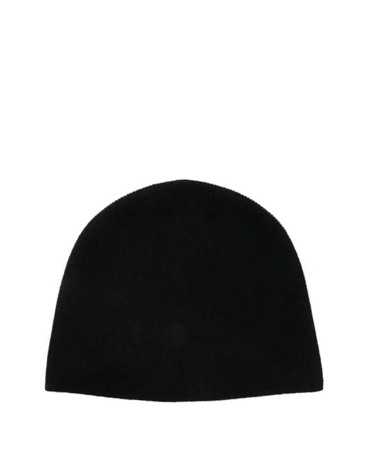 Lisa Yang Black Birgitte Knitted Beanie Hat