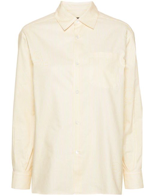 A.P.C. Striped Cotton Shirt in het Natural