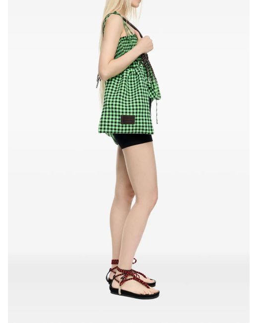 Bimba Y Lola チェック ショルダーバッグ Green