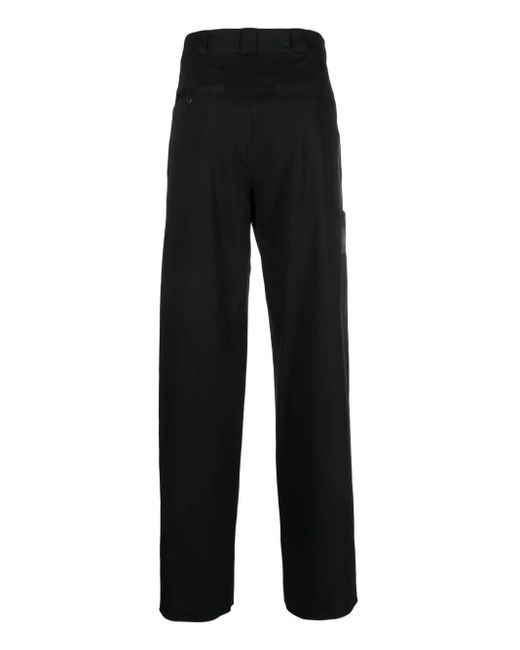 Givenchy Black Logo-Patch Cotton Trousers for men