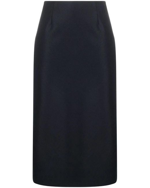 Maison Margiela Blue Straight Skirt