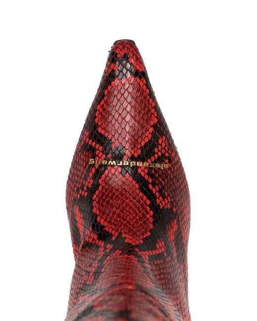 Alexander Wang Red Viola 65 Slouch Boot