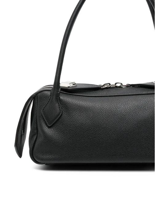 MINOBOSSI Black Anna Leather Tote Bag