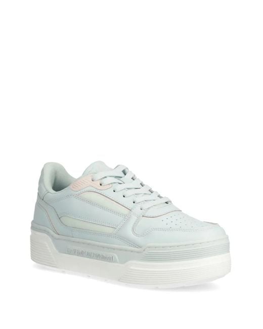 EA7 White Panelled Sneakers