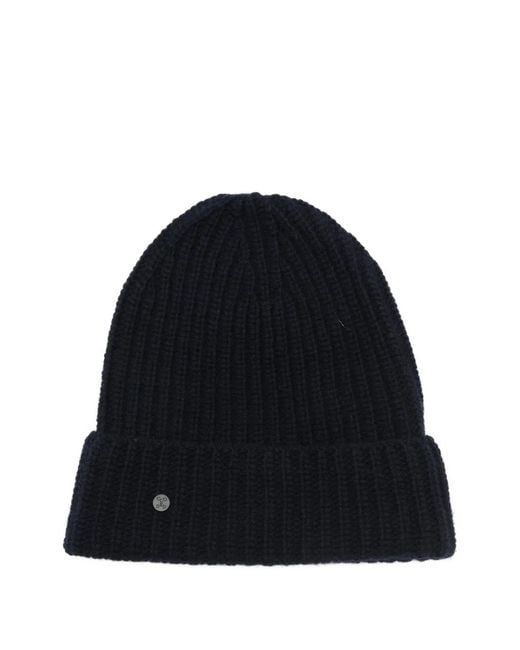 Closed Gerippte Beanie in Black für Herren