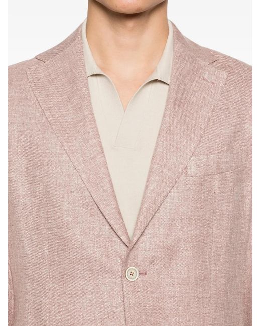 Eleventy Pink Buttoned Blazer for men