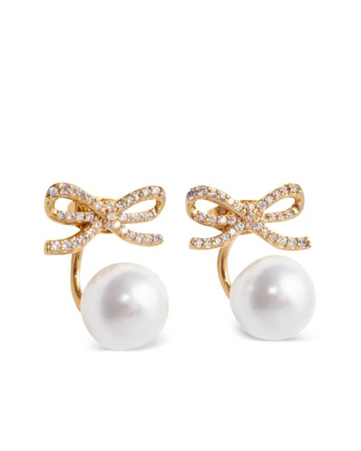 Self-Portrait デコラティブ ピアス White