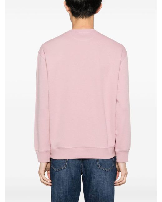 Brunello Cucinelli Pink Cotton Jersey Sweatshirt for men