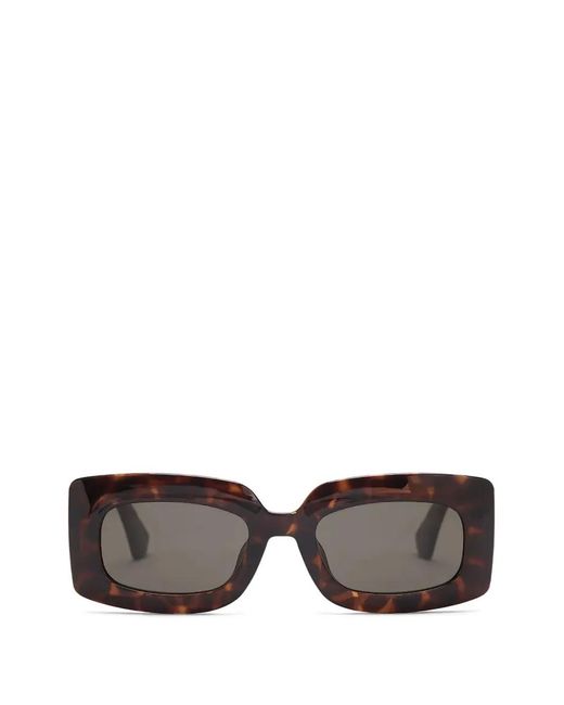 Kurt Geiger Gray Crystal-Embellished Tortoiseshell-Effect Sunglasses