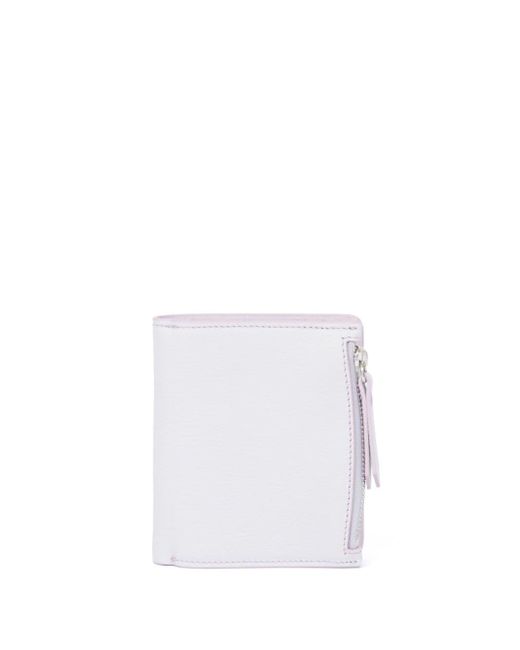 Maison Margiela Four-stitch Leather Bi-fold Wallet in White for