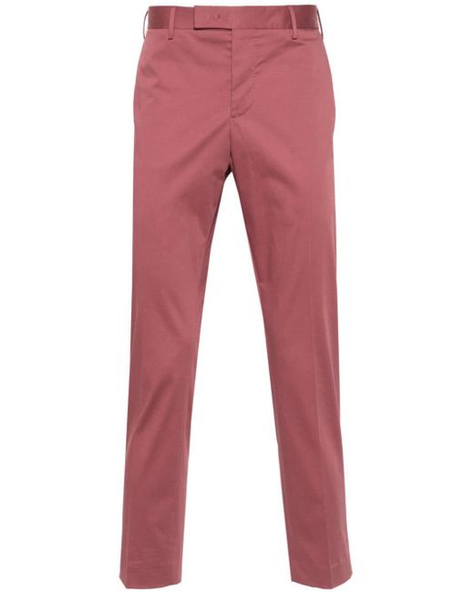 Pantalones con corte slim PT Torino de hombre de color Red