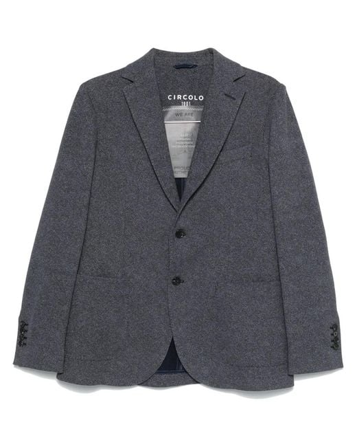 Circolo 1901 Gray Twill Blazer for men