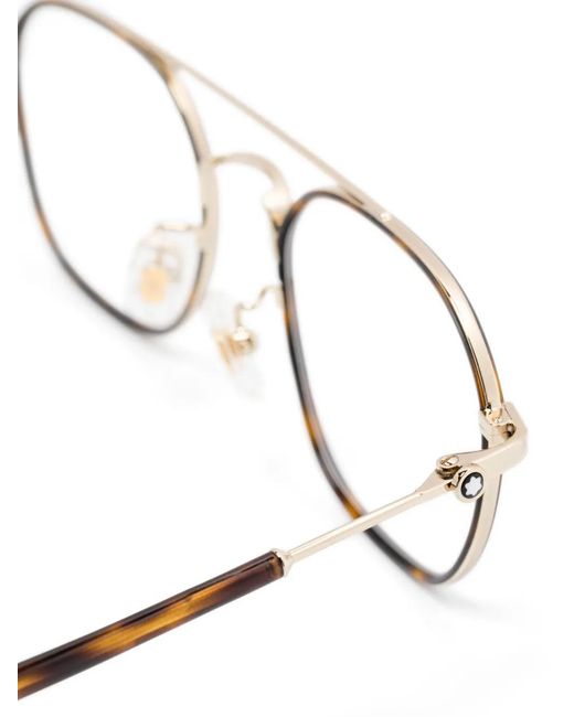 Montblanc Metallic Pilot-Frame Glasses