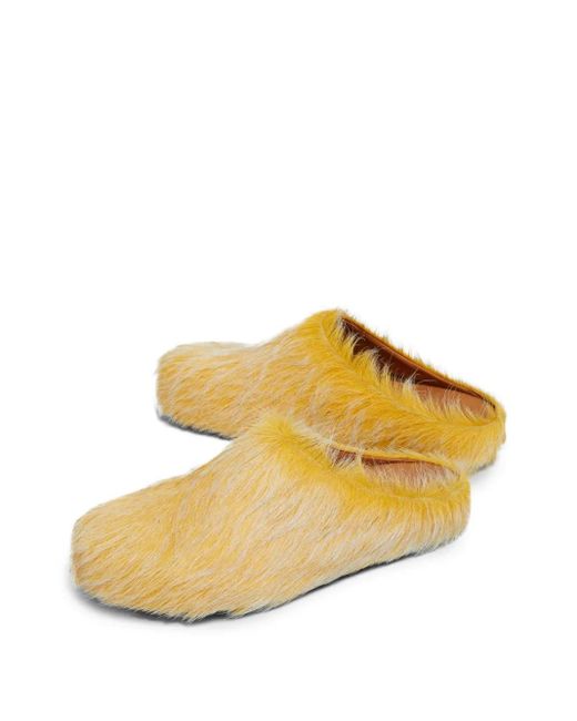 Marni Yellow Fussbett Mules