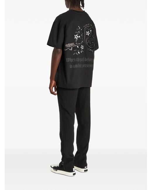 Only the Blind Night Python T-Shirt in het Black voor heren