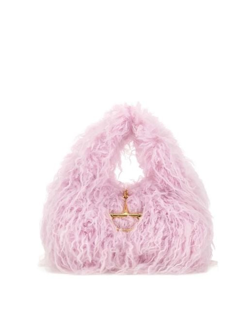 Gucci Pink Fur Handbag