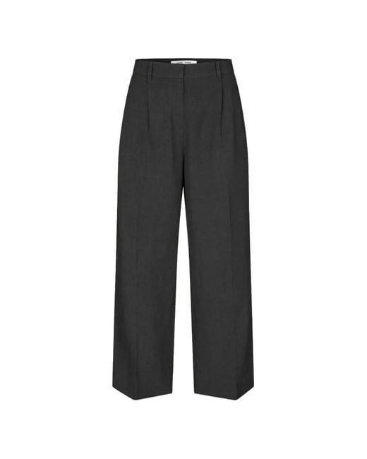 Samsøe & Samsøe Black Pantalon Saramonas À Coupe Ample
