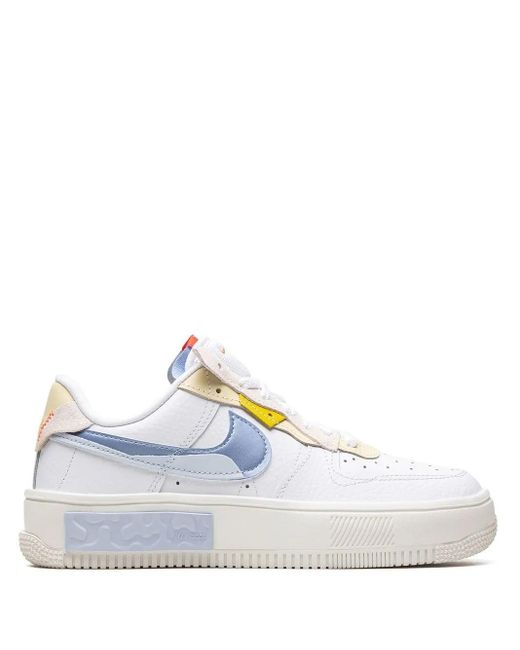 Nike White Air Force 1 Fontanka "Set To Rise" Sneakers