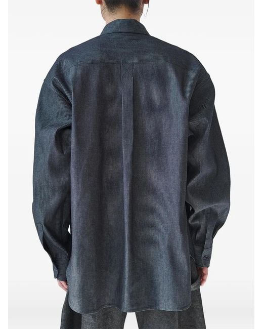 SAGE NATION Blue Vincent Double-Flap Pocket Shirt