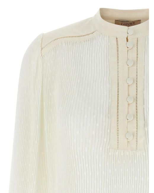Twinset White Georgette Blouse