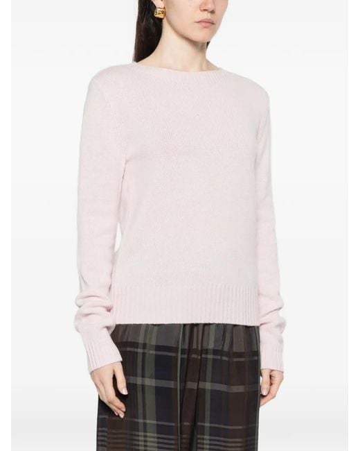 Bompard Pink Round-Neck Sweater