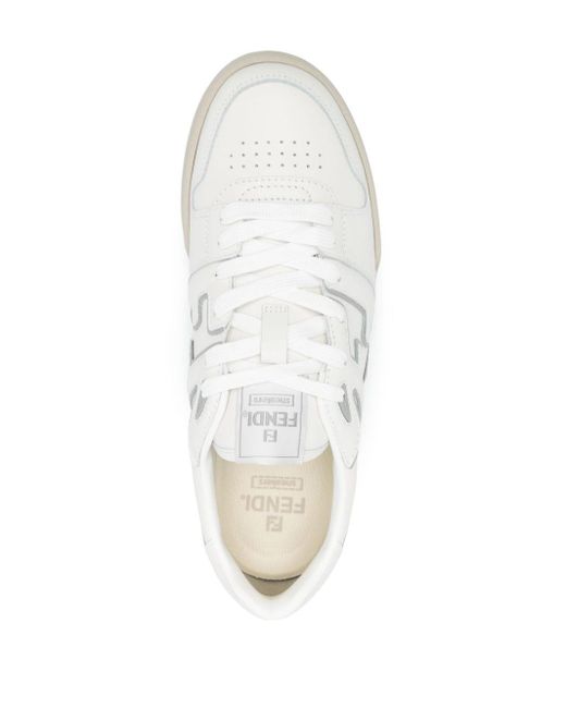 Fendi Match Sneakers mit FF-Applikation in White für Herren