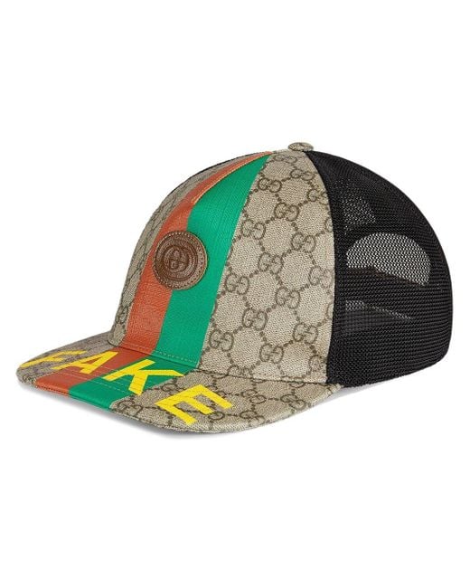 Gucci GG Supreme Fake/not Print Baseball Hat for Men | Lyst Australia