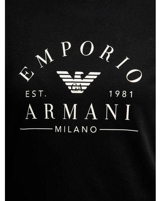 ARMANI EXCHANGE Black Long-Sleeve T-Shirt