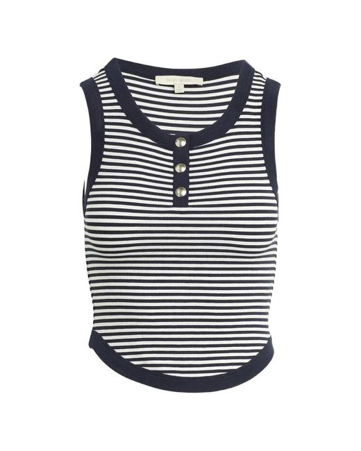 FAVORITE DAUGHTER Gray Foundation Striped Tank Top
