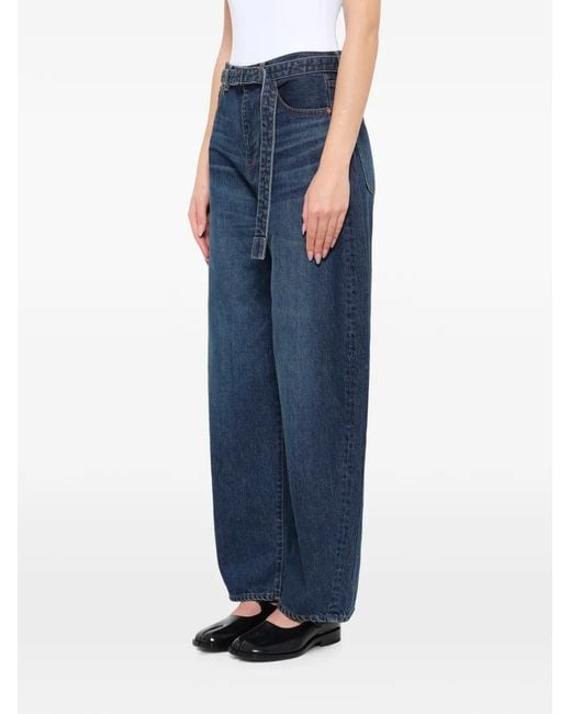 Sacai Blue Belted Jeans